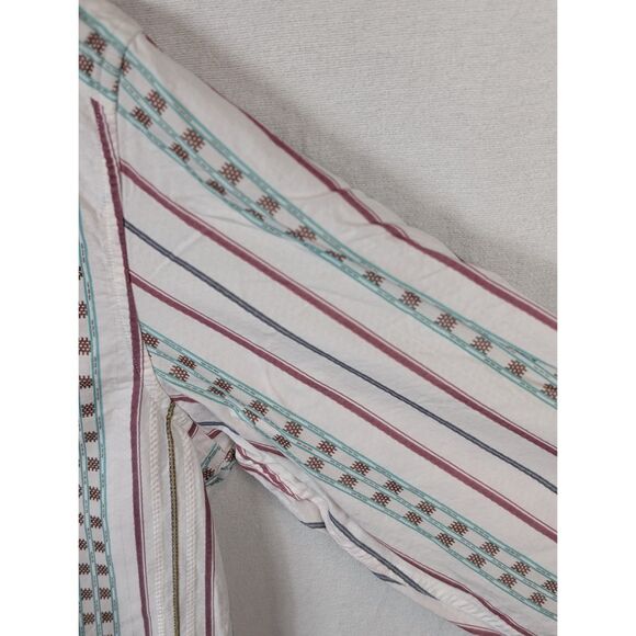 Robert Graham Aztec Design Flip Cuff Button Up Shirt Men's Size XL - Picture 10 of 16